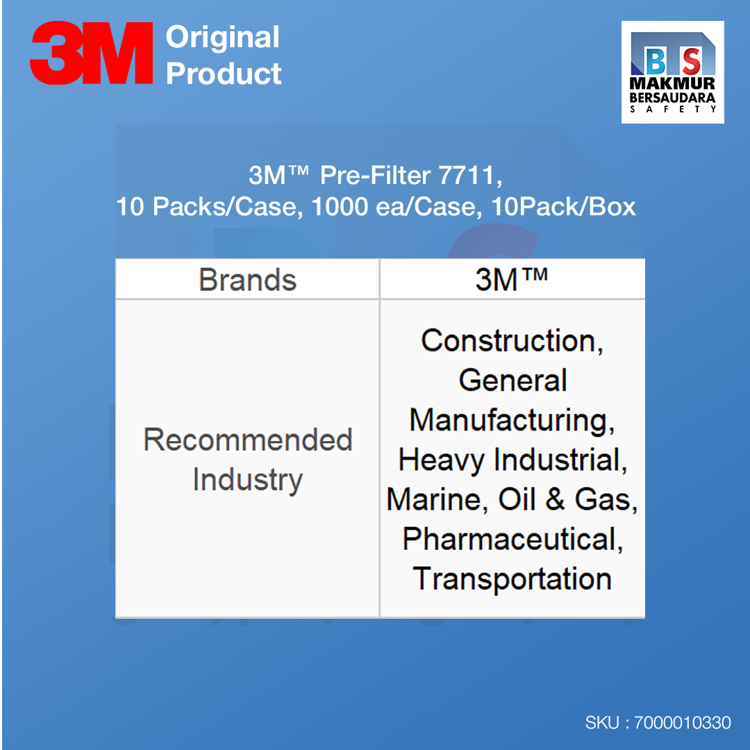 image product 3M Prefilter 7711, 100EA/Case (7000010330)